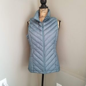 32 Heat Light Blue Puffer Vest